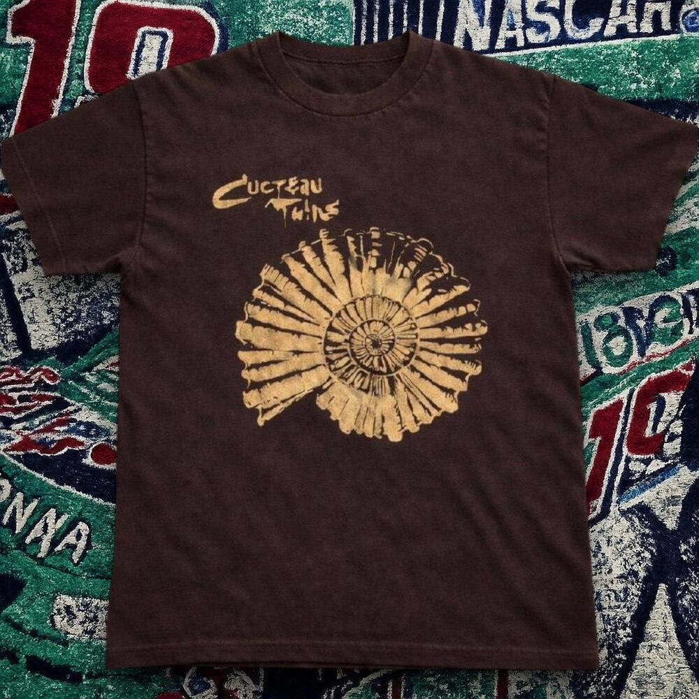 Cocteau Twins Ammonite Graphic Tee Dark Chocolate Brown